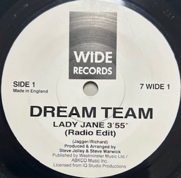 画像1: Dream Team / Lady Jane cw Til The End Of The World - The Recommandable Ground Beat 7 Inch - (1)