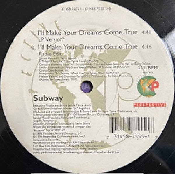 画像1: Subway / I'll Make Your Dreams Come True (1)