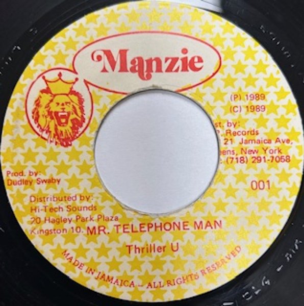 画像1: Thriller U / Mr Telephone Man - The Recommandable 7 Inch - Reggae Cover !!! (1)