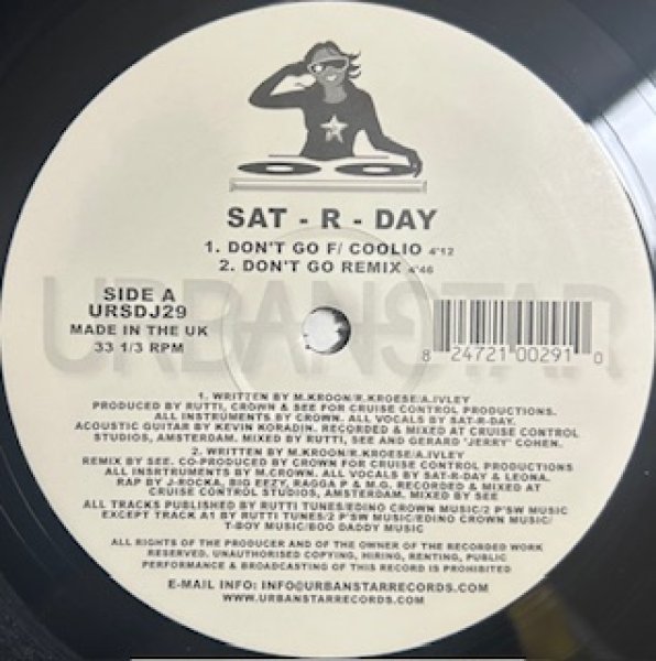 画像1: Sat - R - Day / That's How We're Livin' , Freakness , Hot Shot ,  Don't Go ft coolio  - The Recommandable UK R&B - (1)