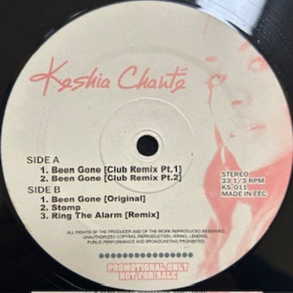 画像1: Keshia Chante / Been Gone , Stomp , Ring The Alarm - The Recommandable Exclusive Remix - (1)