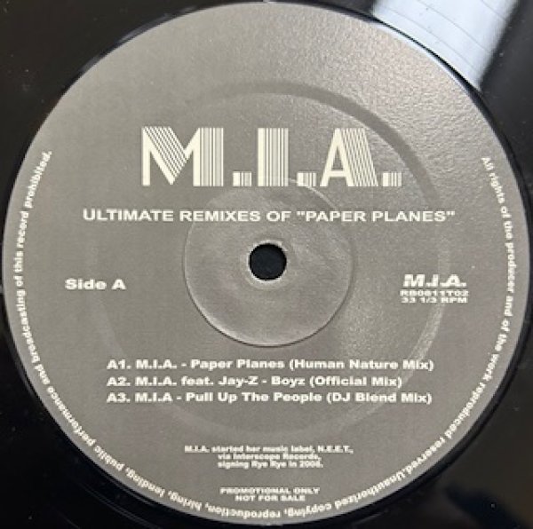 画像1: Kid Sister & M.I.A. / Ultimate Remix - The Recommandable Exclusive Remix - Paper Planes , Boyz , Pull The People , Pronails , Familly Reunion , WTF (1)