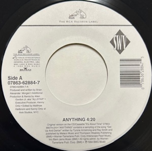 画像1: SWV / Anything cw Always On My Mind - The Recommandable Rare 7 Inch !!! - 90's R&B Classic !!! (1)