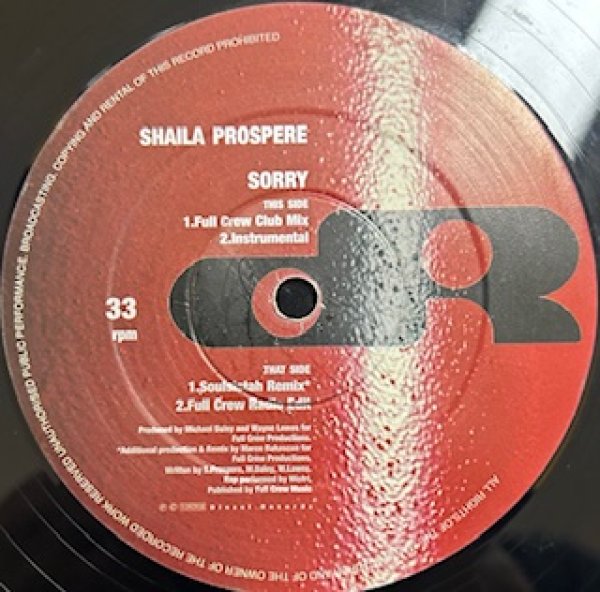画像1: Shaila Prospere / Sorry - Rare UK 90's R&B - (1)