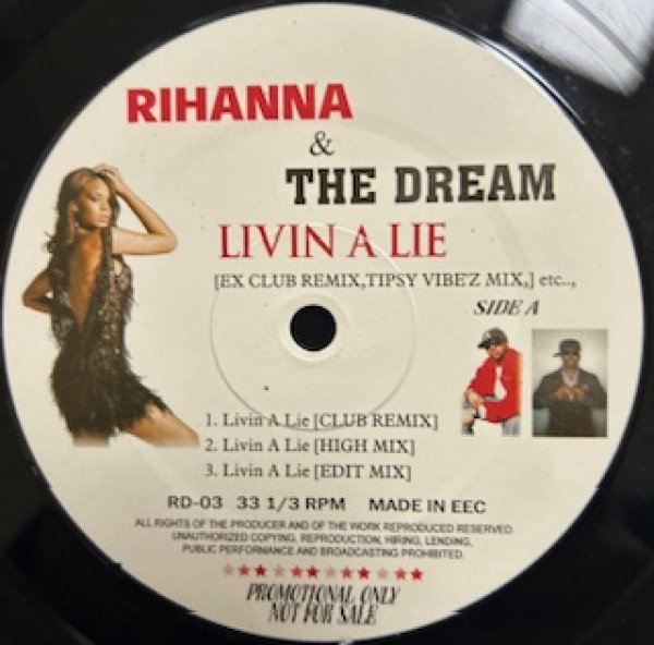 画像1: Rihanna & The Dream / Livin A Lie cw Bed - The Recommandable Exclusive Remix - Great Cover (1)