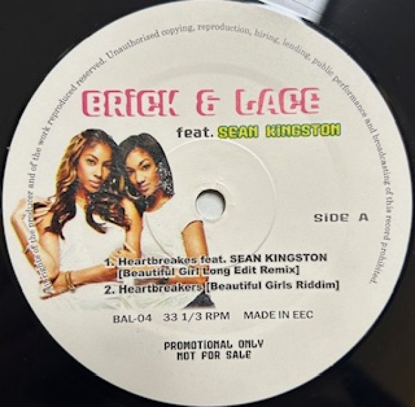 画像1: Brick and Lace / Heart Breakes ft Sean Kingston , Love Is Wicked ft TLC - The Recommandable Bootlegs EP - (1)