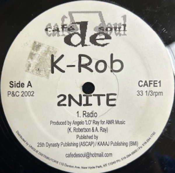 画像1: K Rob / 2 Nite - The Recommandable 90's R&B - UK Promo Only (1)