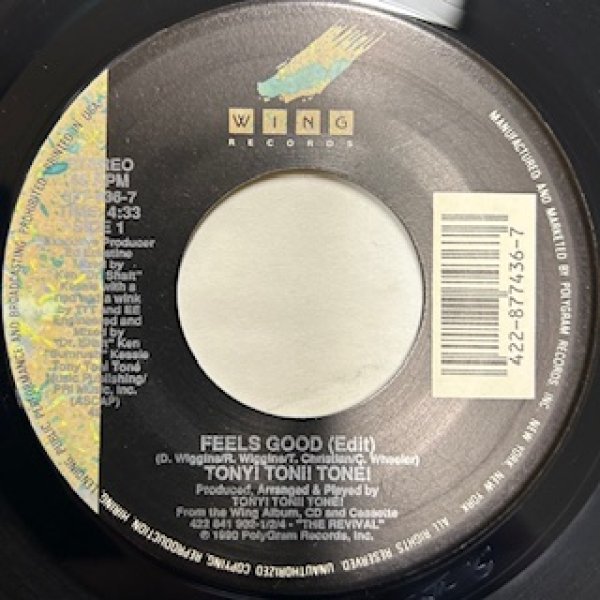 画像1: Tony Toni Tone / Feels Good - The Recommandable New Jack Swing 7 Inch - (1)