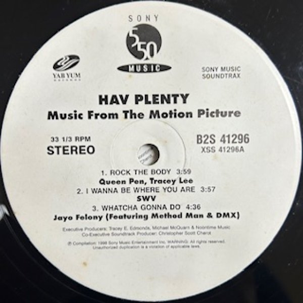 画像1: Various / Hav Plenty - The Recommandable Original Sound Tracks US Promo Only LP - Inc SWV I Wanna Be Where You Are (1)