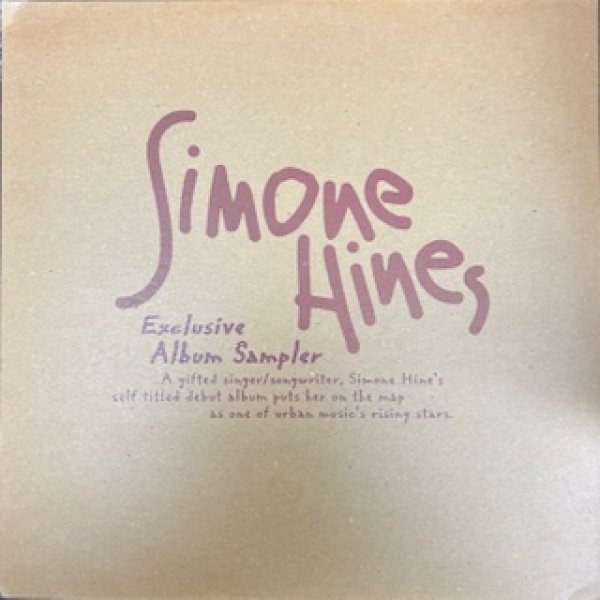 画像1: Simone Hines / Exclusive Album Sampler - UK Promo Only Rare LP - (1)