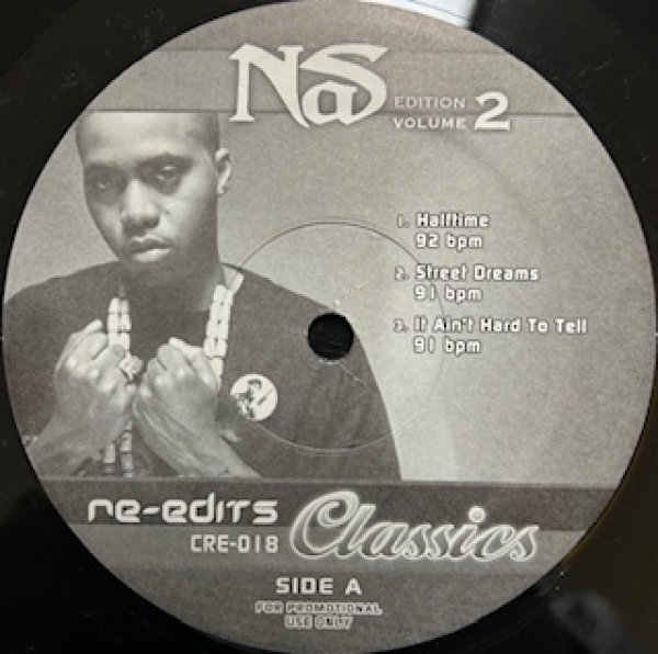 画像1: Various / Re-Edits Nas Edition2   - The Recommandable Exclussive Remix - Halftime , Street Dreams , It Ain't Hard To Tell , Made You Look , Hate Me Now , The World Is Yours (1)