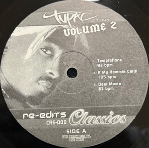画像1: Various / Re Edits   2 Pac  Edition2  - The Recommandable Exclussive Remix - Baby Don't Cry , Pain , Lost Souls , Temptations , If My Homie Calls , Dear Mama (1)