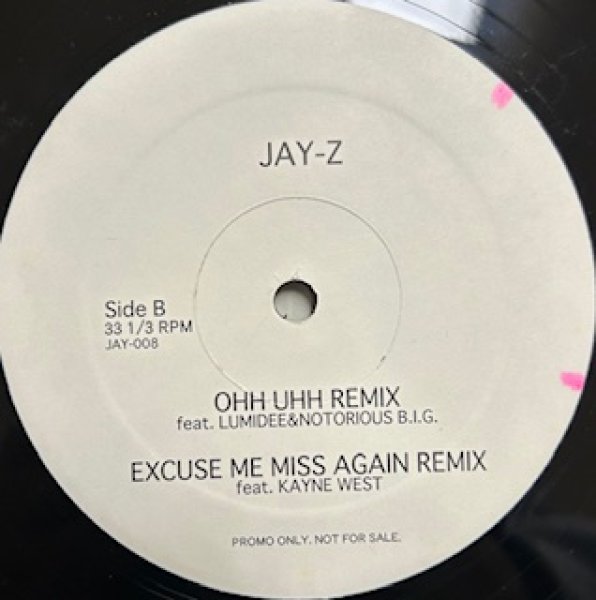 画像1: Jay Z / Ohh Uhh Remix , Excuse Me Miss Again Remix , Reebok Extend Version - The Recommandable Exclusive Remix - (1)