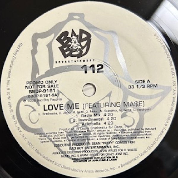 画像1: 112 / Love Me ft Mase - The Recommandable 2000's R&B - US Promo Only (1)