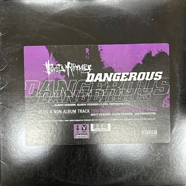 画像1: Busta Rhymes / Dangerous cw You Won't Tell I Won't Tell Ft Nice And Smooth - The Recommandabl 90's Rap - US Press (1)