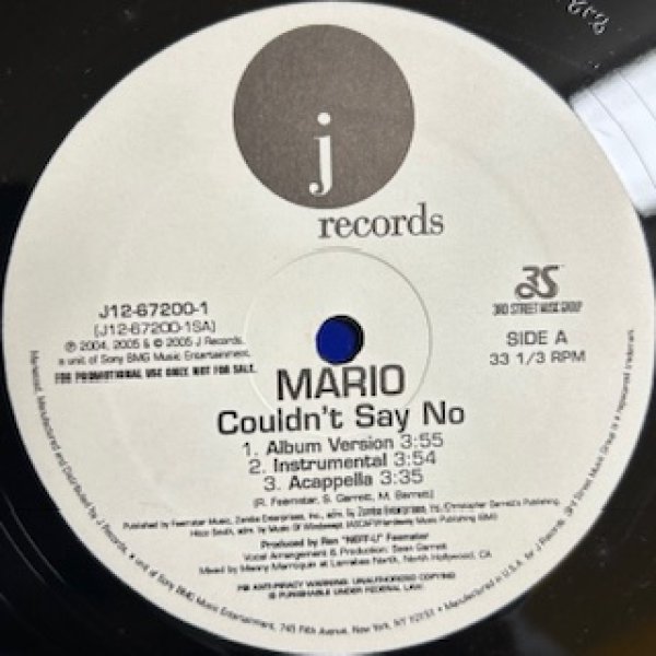 画像1: Mario / Couldn't Say No cw Call The Cops , How could you  - The Recommandable 2000's R&B -  (1)