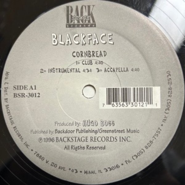 画像1: Black Face / Session ft Fat Joe CW Corn Bread  - The Recommandable 90's Rap - Prod By Show Biz (1)