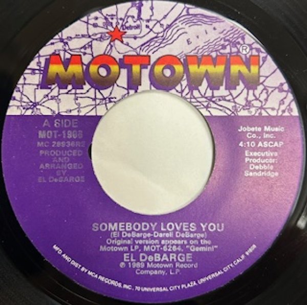 画像1: El Debarge / Somebody Loves You - The Recommandable US R&B 7 Inch - (1)