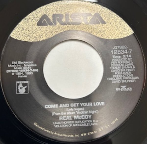 画像1: Real Mccoy / Come And Get Your Love - The Recommandable 7 Inch - Catchy Dance Pop !!! (1)