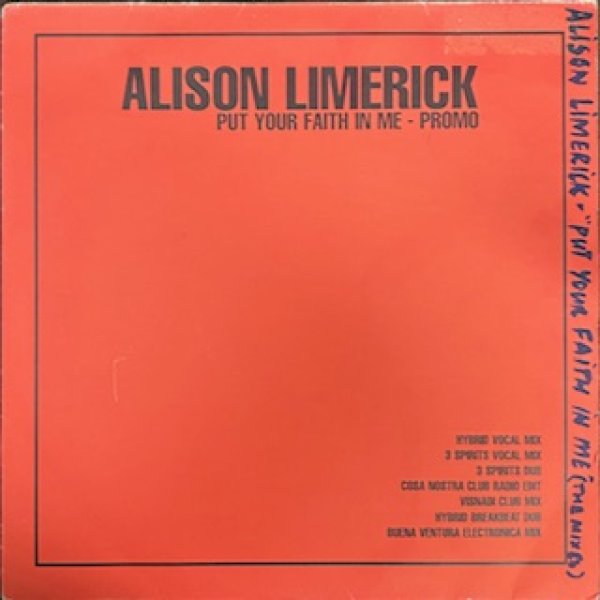 画像1: Alison Limerick / Put Your Faith In Me - W Pac UK Promo - (1)