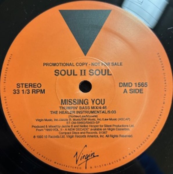 画像1: Soul II Soul / Missing You - The Recommandable Nice 90's UK R&B - (1)