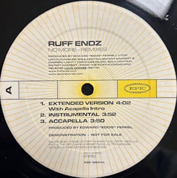 画像1: Ruff Endz / No More - The Recommandable 2000's R&B - UK Promo Only Remixes (1)