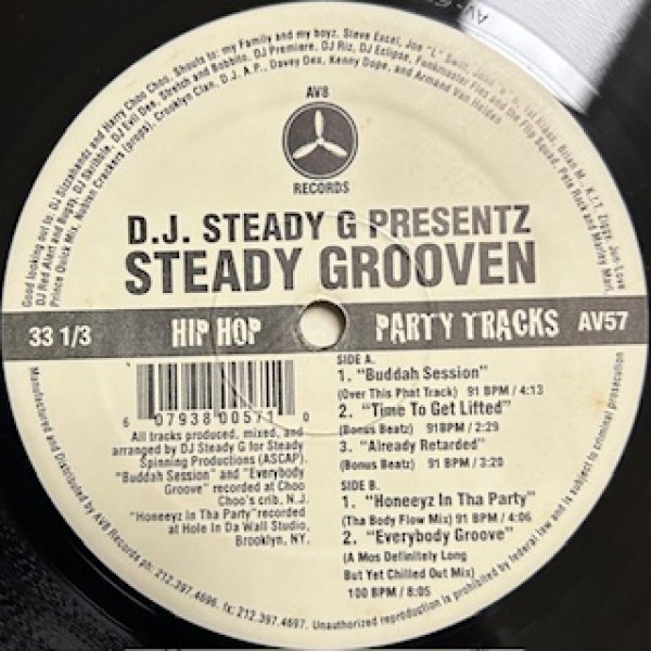 画像1: Various / AV8 DJ Steady G - The Exclusive Remix 2000's R&B - Buddah Session cw Time To Get Lifted Already Retarded Honeeyz In Tha Party Everybody Groove (1)