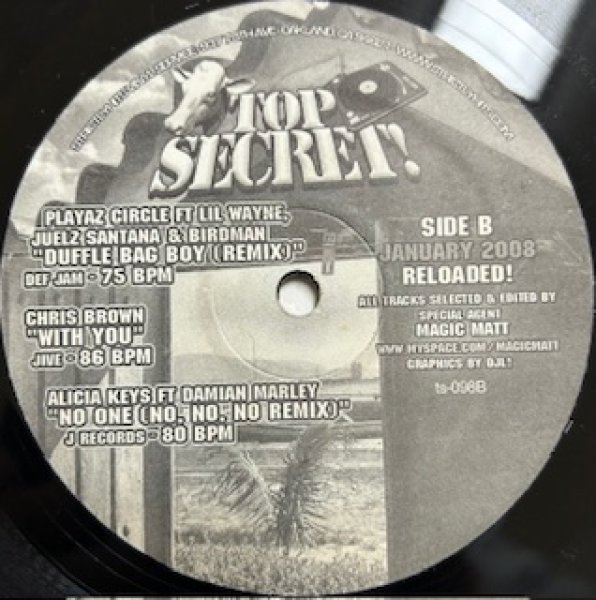 画像1: Various / Top Secret January 2008 - The Exclusive Remix 2000's R&B - Inc Alicia Keys No One (1)