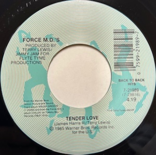 画像1: Force M,D,'s / Tender Lover - The Recommandable 80's R&B 7 Inch - (1)