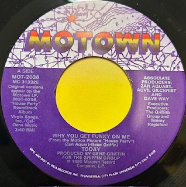 画像1: Today / Why You Get Funky On Me - The Recommandable New Jack Swing 7 Inch - (1)