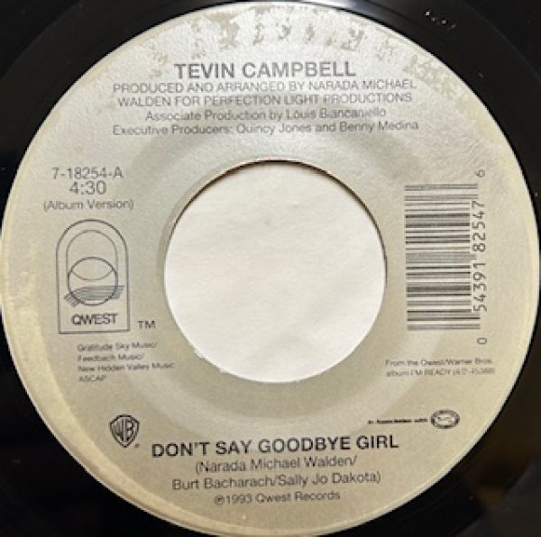画像1: Tevin Campbell / Don't Say Goodbye Girl cw The Halls Of Desire - The Recommandable 90's R&B 7 Inch - (1)