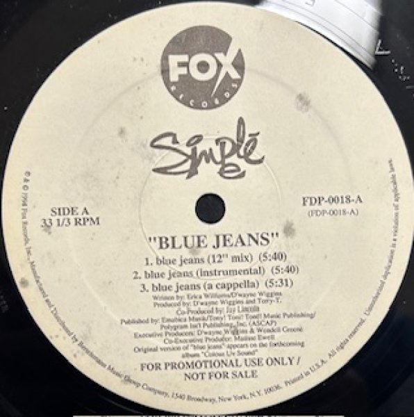 画像1: Simple E / Blue Jeans cw Me First , Play My Funk Remix - The Recommandable 90's R&B  -  (1)