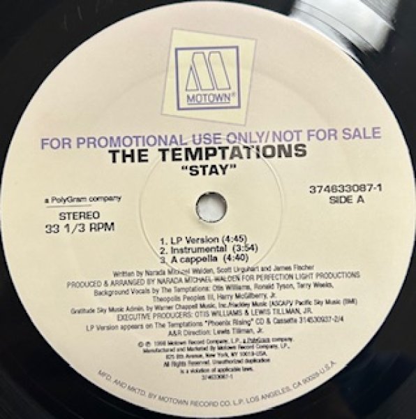 画像1: The Temtations / Stay - The Recommandable 90's R&B - Neo Soul !!!!!!!!!!!!!!!!!! (1)