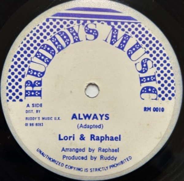 画像1: Lori & Raphael / Always - The Recommandable 7 Inch - Lovers Cover !!! (1)