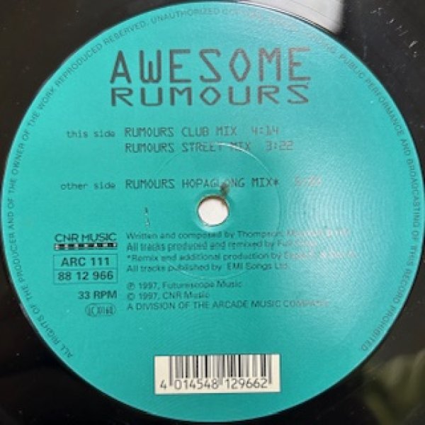 画像1: Awesome / Rumours  - The Recommandable EU New Jack Swing - (1)