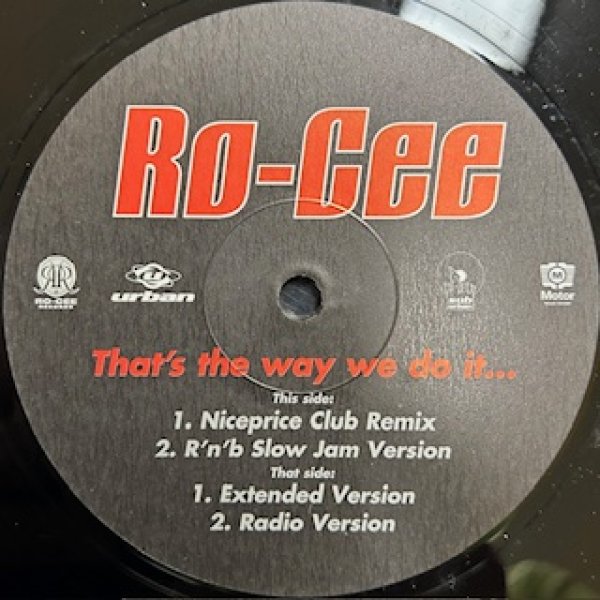 画像1: Ro Cee / That's Way We Do It ...  - The Recommandable 90's EU R&B - (1)