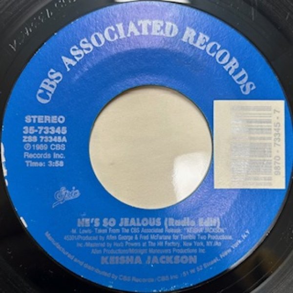 画像1: Keisha Jackson / He's So Jealous - The Recommandable 80's R&B 7 Inch -  (1)