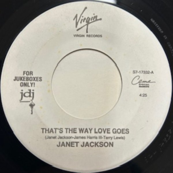 画像1: Janet Jackson / That's The Way Love Goes - The Classic US R&B 7 Inch - (1)