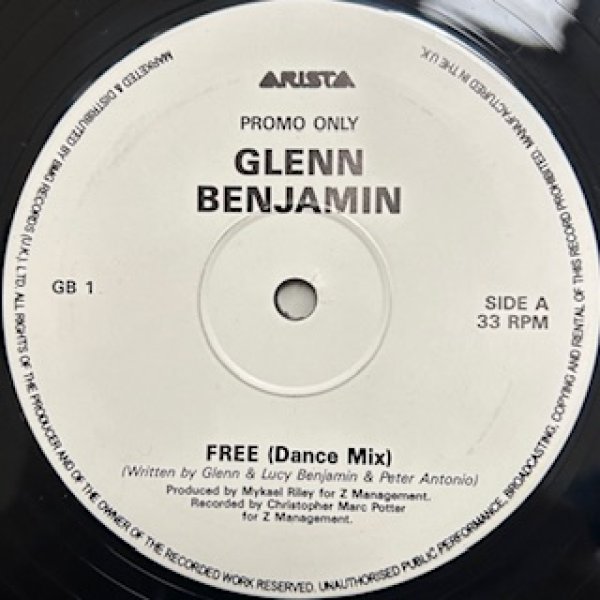 画像1: Glenn Benjamin / Free - The Recommendable UK GroundBeat !!!   - (1)