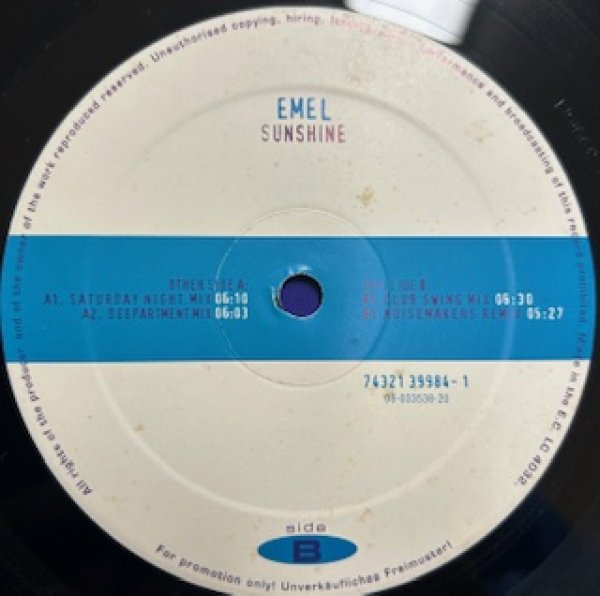 画像1: Emel / Sunshine - The Recommandable 90's R&B - Ger Promo Only!!! (1)