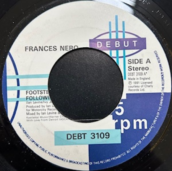画像1: Frances Nero / Footsteps Following Me - The Recommandable UK Soul 7 Inch - (1)