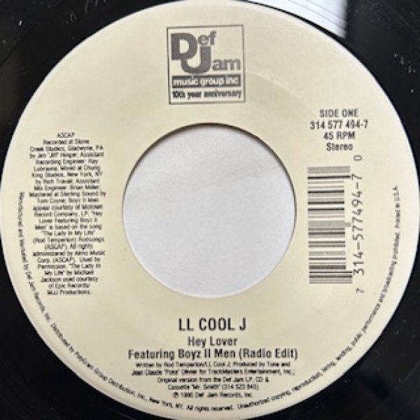 画像1: LL Cool J / Hey Lover ft Boyz II Men - The Recommandable 90's R&B 7 Inch - (1)