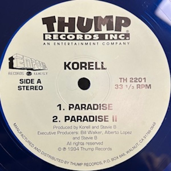 画像1: Korell / Paradise cw Let Me The One , Love You Girl - Rare New Jack Swing - Blue Color Vinyl !!! (1)