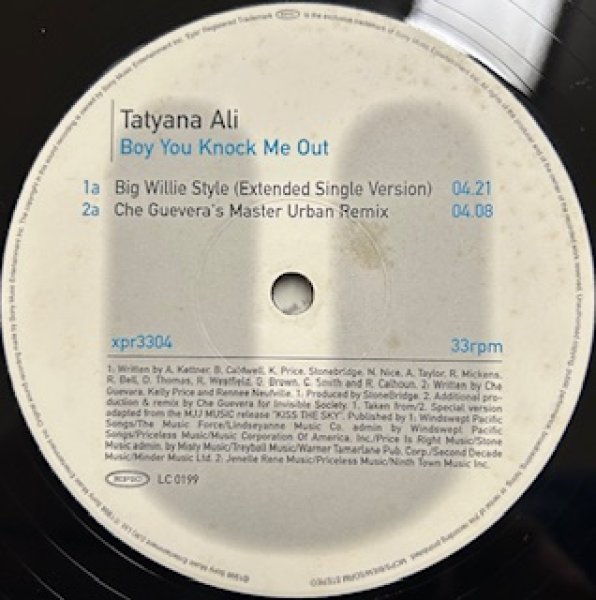 画像1: Tatyana Ali / Boy You Knock Me Out - UK Promo Only Remixes !!!! - (1)