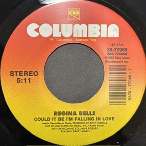 画像1: Regina Belle / Could It Be I'm Falling In Love cw Love T.K.O. - The Recommandable 7 Inch - R&B,Soul,90's House (1)