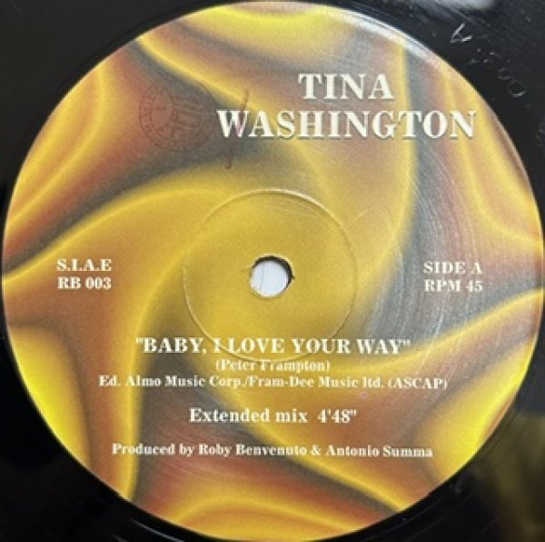 画像1: Tina Washington / Baby I Love Your Way - The Recommandable Ground Beat Cover !!!!! - (1)