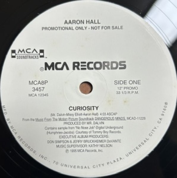 画像1: Aaron Hall / Curiosity  - The Recommandable 90's US R&B - US Promo Only Ver!!! (1)