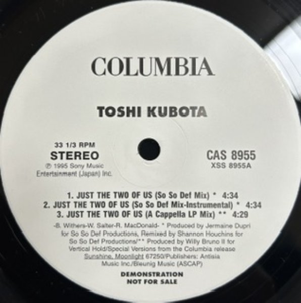 画像1: Toshi Kubota / Just The Two Of Us - Very Rare US Promo Only Remix !!!!!!!!!!!!!!!!!!!!!!!! - (1)