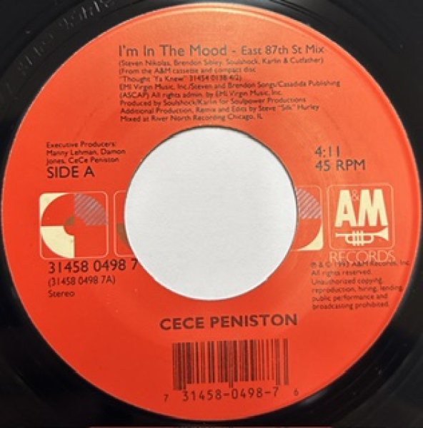 画像1: Ce Ce Peniston / I'm In The Mood East 87th St Mix cw Keep On Walkin' Special Extended Mix - The Recommandable 7 Inch - UK Soul !!! (1)