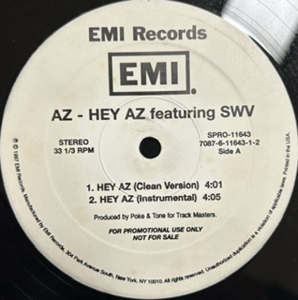 画像1: AZ / Hey AZ - The Recommandable 90's R&B - Promo Only Version Hard To Get!!!! (1)